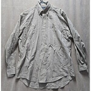 Ralph Lauren‎ Golf Mens Tilden Button Down Herringbone Plaid Shirt Size M